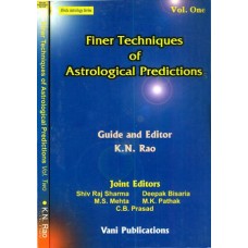 Finer Techniques of Astrological Predictions 2 Vol By KN Rao in English